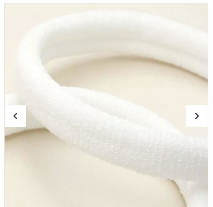 Picture of 8417 / 4178 RECYCLED POLYESTER JERSEY ELASTICS WHITE